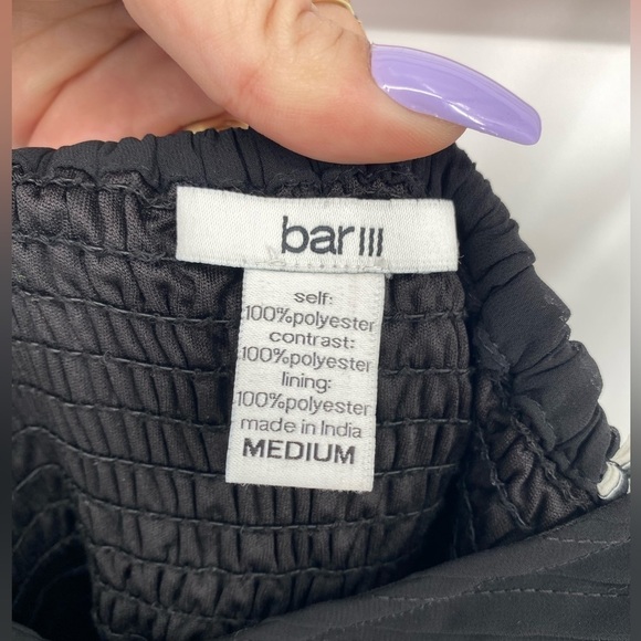 Bar III Spaghetti Strap Sheer Layered Maxi Dress Size Medium - Picture 10 of 12